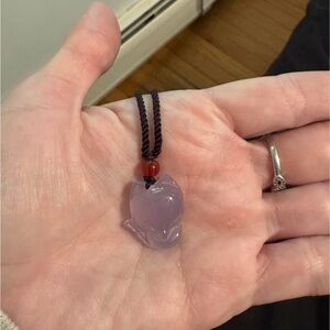 Elegant Purple Pendant Necklace